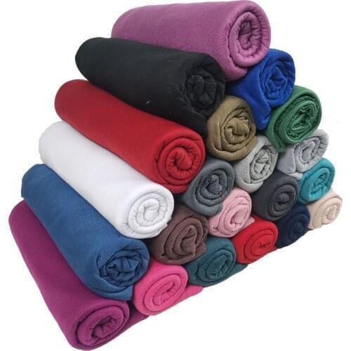 10pcs/lot New mercerized cotton towel fall and winter leisure long stretch of foreign trade more monochromatic soft scarf