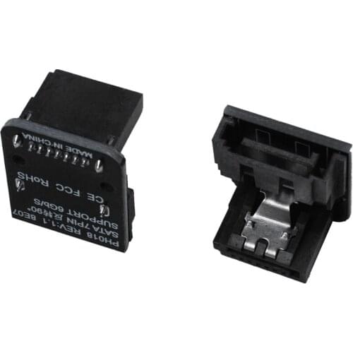 Sata 7Pin Female To 7Pin Male 90 Degree Angled Adapter Mainboard Motherboard For Desktops Ssd Hdd