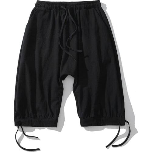 Baggy Harem Shorts Pants 2021 Men Hip-hop Loose Sports Cropped Trousers Japanese Casual Pants Streetwear Sweatpants