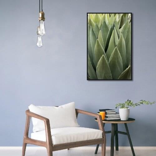 Succulent Plants Canvas Painting Wall Art Abstract Cactus Picture Still Life Poster and Print Wallpaper Living Room Decoration