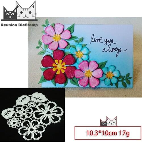 Reunion New Design Craft Metal Die Cuts Flowers and Leaves Cutting Die Scrapbooking Album DIY Paper Card Embossing Stencils