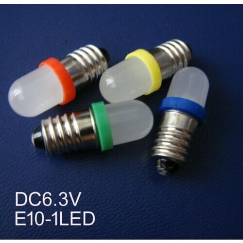 High quality DC6.3V E10 light,E10 6V frosted led light,E10 6V Light,E10 6.3V bulb,E10 lamp 6.3V,E10 6V,free shipping 1000pcs/lot