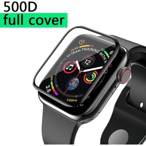 3PCS Full Cover Protective Glass On For Apple Watch Series 6 se 5 4 3 2 1 44MM Screen Protector For iWatch 38MM 40mm 42MM Film