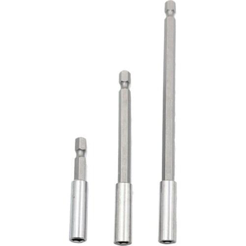 1PC 1/4" Hex Shank 60MM 75MM 100MM 150MM Magnetic Drill Bit Holder Extension Extender Screwdriver Extend Socket Bar Rod