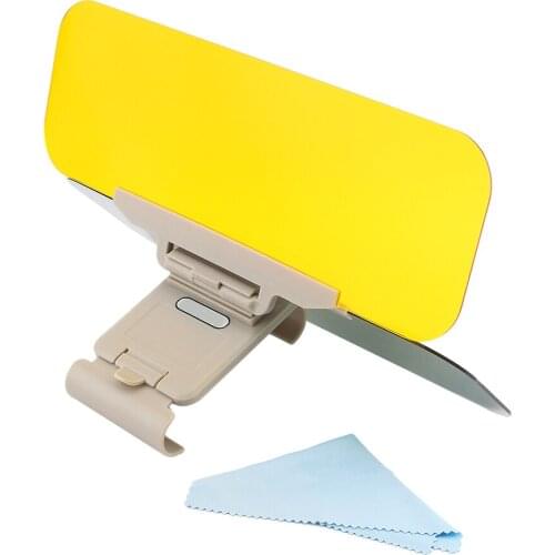 2 In 1 Car Transparent Anti-Glare Glass Car Sun Visor Extender Anti-Glare Mirror For Car Day & Night Driving