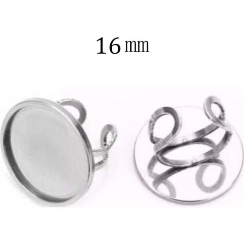 200pcs Stainless steel earring accessories 18mm
