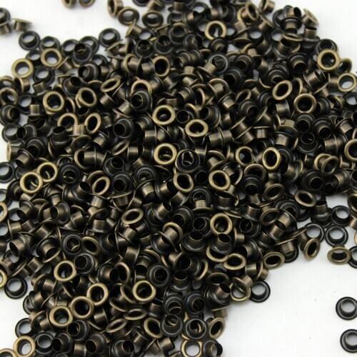 400set 4.5mm 8mm 3.5mm Antique Brass eyelets buttons clothes accessory handbag findings