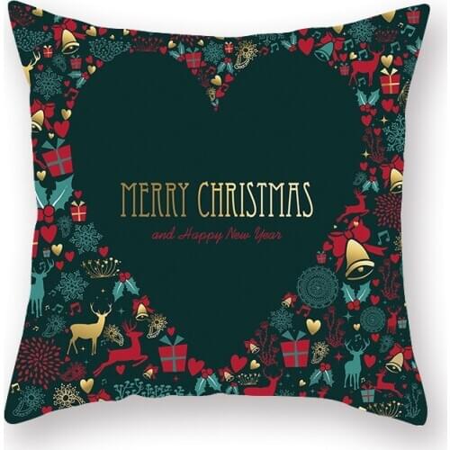 45x45cm Christmas Throw Pillow Cover Printing Living Room Sofa Cushion Cover Car Office Pillow Case Home Decoration AT152
