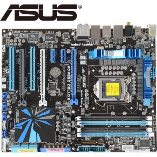 Asus P7P55D Deluxe Desktop Motherboard P55 Socket LGA 1156 i3 i5 i7 DDR3 16G ATX UEFI BIOS Original Used Mainboard On Sale