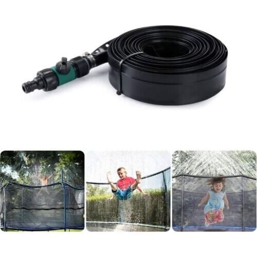 Trampoline Water Sprinkler for Kids Outdoor Trampoline Spary Waterpark Fun Summer Water Toys