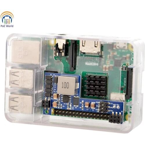 Free ship 10pcs Raspberry Pi Hat Passive Power Over Ethernet PoE HAT 5V2.5A Output Gigabit Data speed