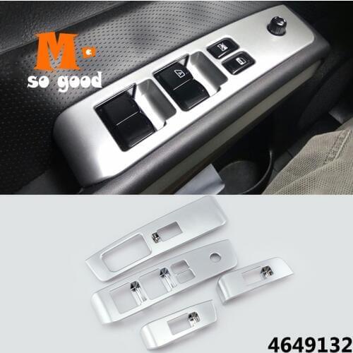 For Nissan X-Trail X trail T31 Car Window Glass Lift Switch Trim Cover Door Button Decoration 2008 09 10 11 12 2013 ABS Matte