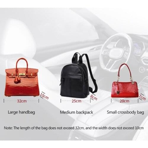 Polyester Pocket between Seat Black Multi-purpose Automotive Purse Holder Storage Bag Car Interior Decoration