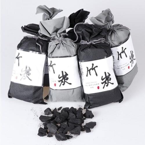 70g Bamboo Charcoal Air Purifying Bags for Refrigerators Wardrobes Shoe Cabinets Car Air Freshener Purifier Activated Carbon Bag