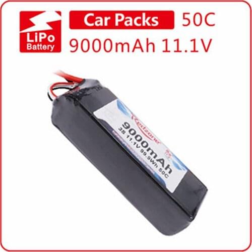 Redzone 50C 9000mAh 11.1V Racing car LiPo Battery Packs for TRAXXAS/ X-MAXX/SPATTAN big X power battery
