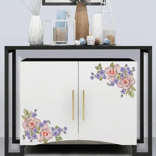 New twig flower vine toilet refrigerator stickers cabinet glass stickers painting Personalized home decoration wall stickers