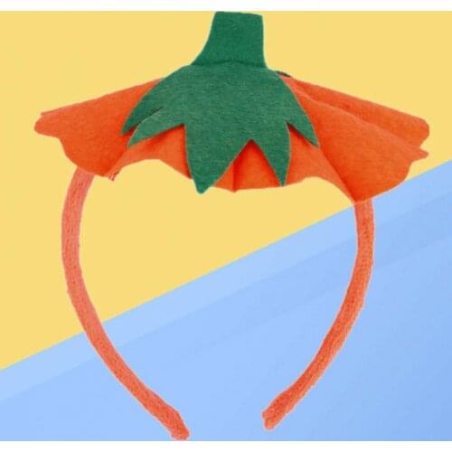 Halloween Hair Hoop Headband Non-woven Fabric Pumpkin Hair Band Party Supplies