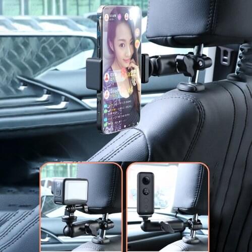 1-Inch Ball Mount Stand for GoPro 9/8/7/6/5/4 Max Car Interior Seat Fixed Bracket DJI OSMO Action Cameras for RAM Accessories