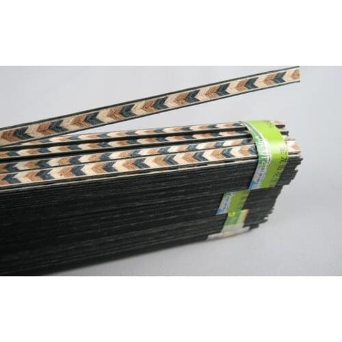 100STRIP LUTHIER FIGURED BINDING XL-61,Measures 5mm x1.2mm thick and 640mm long