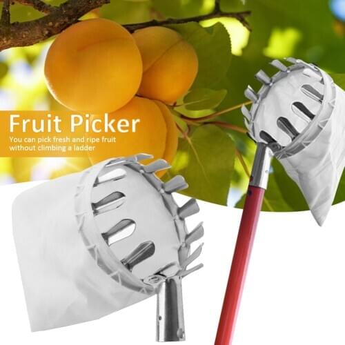 Fruit Picker Head Basket Portable Fruits Catcher For Harvest Picking Citrus Pear Collector Catcher Peach Picking Garden Tool