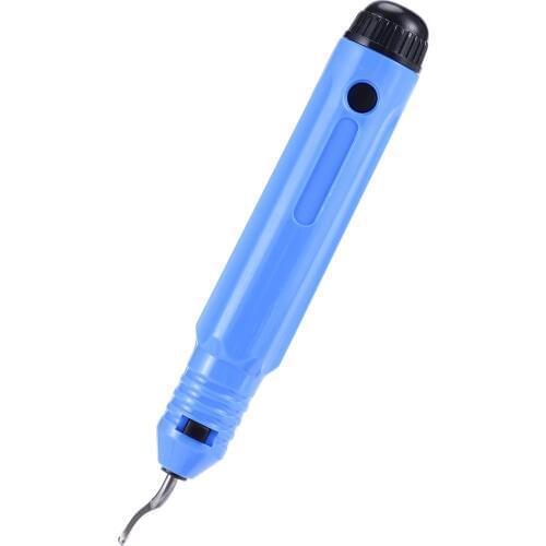 3-16mm Hand Deburring Tool Handle Tool Blade Mini Refrigeration Copper Tube Pipe Cutter + Deburring Blades Blue