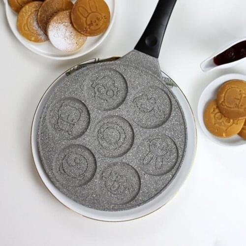 Pancake Pan Granite Cast Crepe Pan Grey 28 cm Crep Pans granite cast pancake pan Free shipping