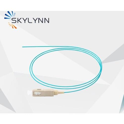 Skylynn Pigtails, 50pcs/bag High Quality OM3 Aqua SC 0.9mm 1.5 Meter Length Pigtails LSZH Jacket