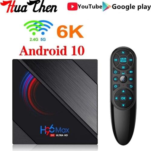The new H96 Max H616 Android 10.0 smart set-top box 4GB 64GB multimedia 2.4G and 5G Wifi Bluetooth 4.2 6k HD player set-top box