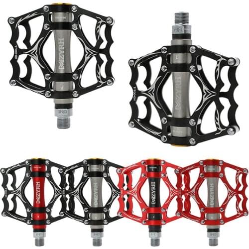 Road MTB Bike Pedals 3 Bearings Sealed Non-Slip Aluminum Alloy Bicycle Platform Flat Pedals for MTB 14mm Pedals Bicicleta