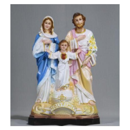 Highly 40CM Three saints bless Jesus, Mary Joseph decorate virgin cross Christian Catholic holy things culpture crafts statue