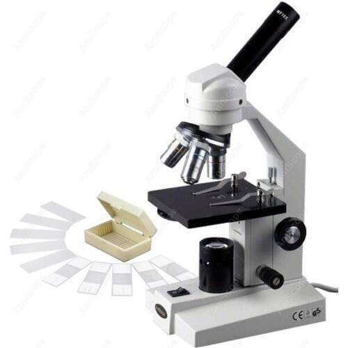 High Power Compound Microscope --AmScope Supplies High Power Compound Microscope for Students + Slide Kit