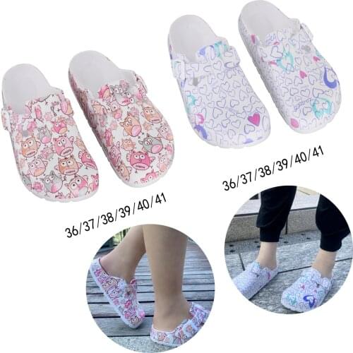 Womens Operating Room Work Nursing Clogs Shoes -Anti Slip Chef Shoes Slipers Waterproof Casual Comfort Indoor Home Flat Shoes