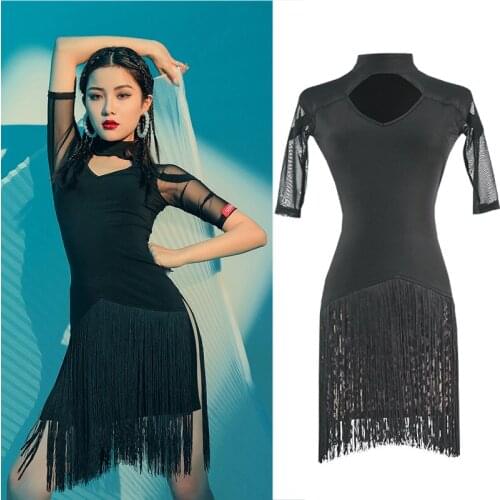 Fringed Latin Dress Sexy Latin Competition Women Latin Dance Dress Tango Salsa Cha Cha Samba Rumba Practice Dresses SL5142