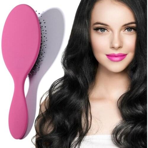 1Pcs Candy Color Hair Comb Nylon Bristle Hair Comb Scalp Massage Hairbrush Comb Head Scalp Massager Comb For Girls Gift