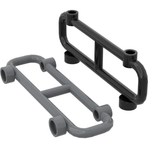 10PCS Replaceable 2486 1X8X2 Car Guardrail Parts Building Blocks High-Tech Assemble Replace Bricks Toys For Children Gifts