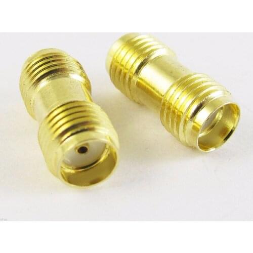 100 pcs Gold sma female to sma female jack in series RF coaxial adapter connectors