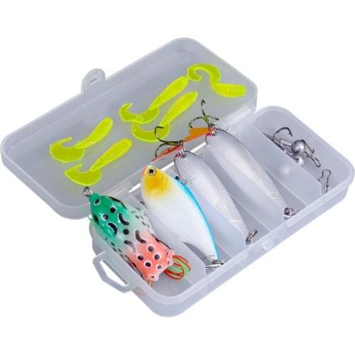 15pcs Lure Fishing Suit Sequins VIB Jighead Stickbait Box Softbait Artificial Bionics Accessories Hooks Tackle YE0151