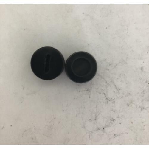 2 Pcs 14mm 0.55" Diameter Carbon Brush Plastic Screw Cap LF1