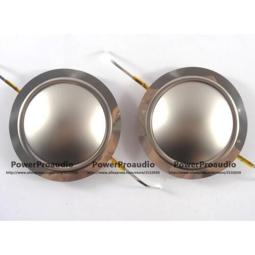 2PCS Diaphragm for Driver Titanium Dome Voice Coil 1.75inch Round Wire 8 Ohm Repair Kit