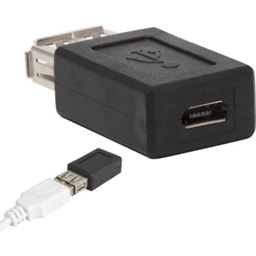 2Pcs/Set USB 2.0 Type A Female To Micro USB Type B 5Pin Female Converter Adapter