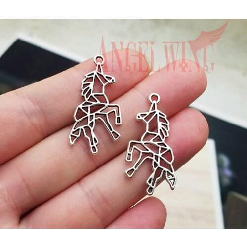 30pcs/lot--33x16mm, Unicorn chams, Antique silver plated Unicorn charms,DIY supplies, Jewelry accessories