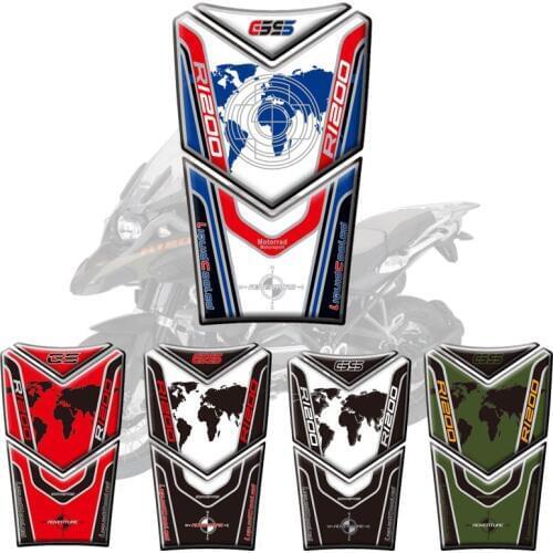 5 colors Motorcycle 3D Fuel TankPad protective sticker decals for BMW R1200GS Adventure 2014-2017
