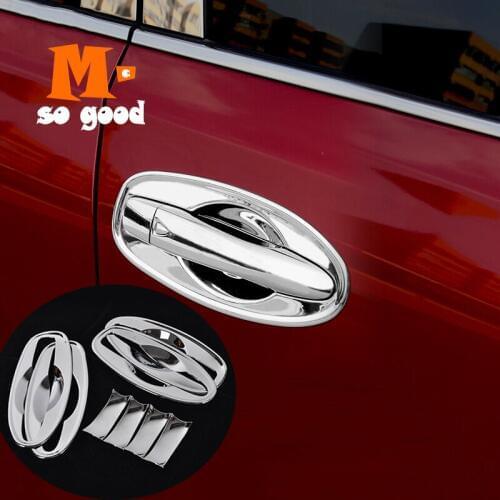 ABS Chrome Trim 2014-18 19 2020 For Nissan XTrail T32 Car Accessories X-Trail Rogue Door Handle Bowl Cover Bezel Frame