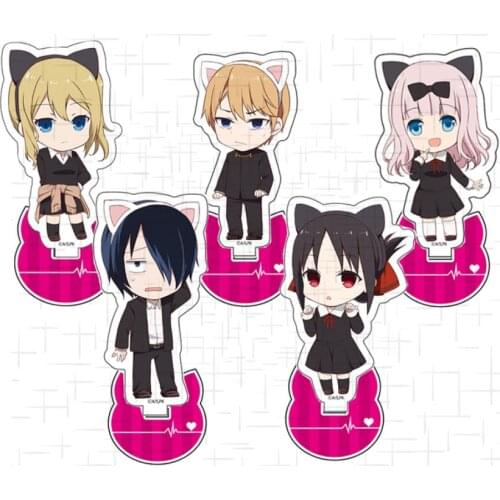 Anime Kaguya-sama: Love Is War Shinomiya Kaguya Acrylic Stand Figure Model Plate Display Desk Decor Cosplay Cat Ear Series Gift