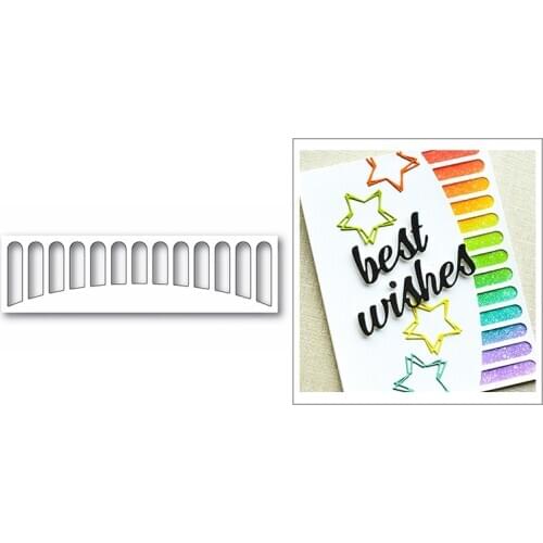 Arch Rectangle Slimline Border 2020 New Metal Cutting Dies for DIY Scrapbooking and Card Making Embossing Background No Stamps