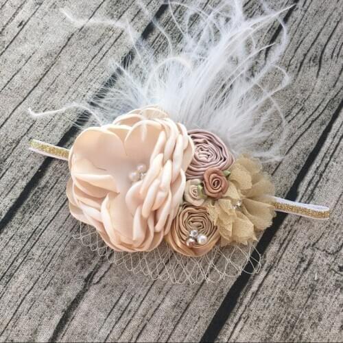 Free Shipping Flower Girl Headband Kids Hair Accessories Photo Prop