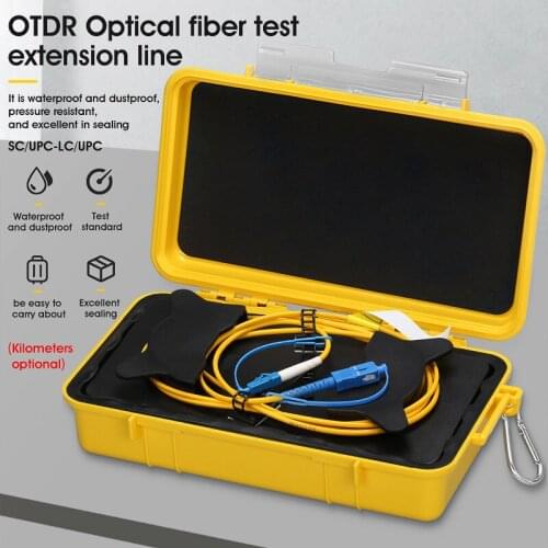 SC/UPC-LC/UPC OTDR Zone Eliminator,Fiber Rings ,Fiber Optic OTDR Launch Cable Box 500M 1Km 2Km SM 1310/1550nm Free shipping