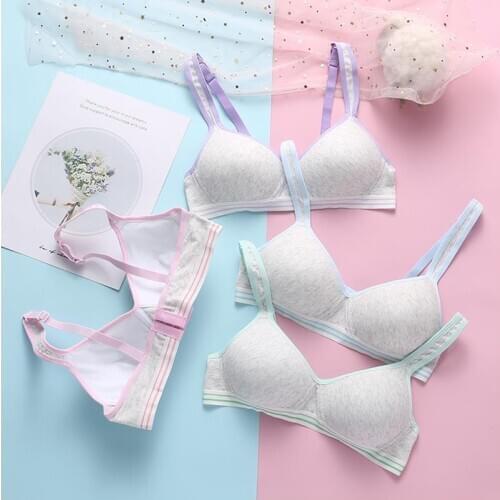 Seamless Wire Free Bra For Womens Intimates Young Girls Bralette Ultra-Thin Push Up Underwear Soft Cotton Lingerie A B Cup
