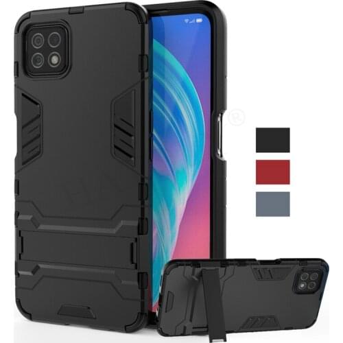 For Oppo A72 5G Case Cover Oppo A92S A72 A52 A12 TPU Bumper Robot Holder Stand Shockproof Armor Phone Back Case For Oppo A72 5G