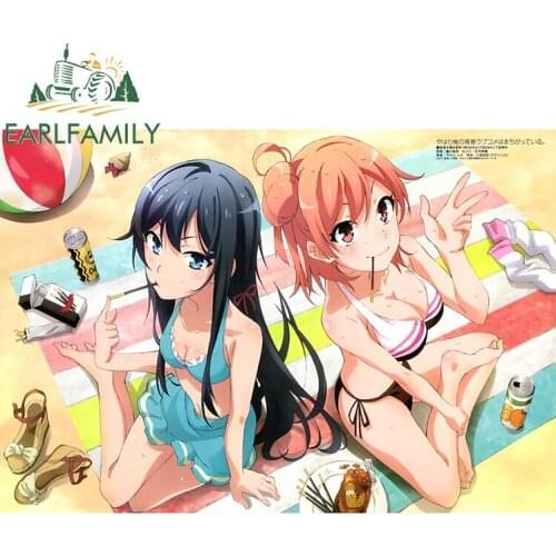 EARLFAMILY 13cm x 9.2cm for My Youth Romantic Comedy Snafu Car Truck Decal Bumper Window DIY Fashion Funny Car Stickers